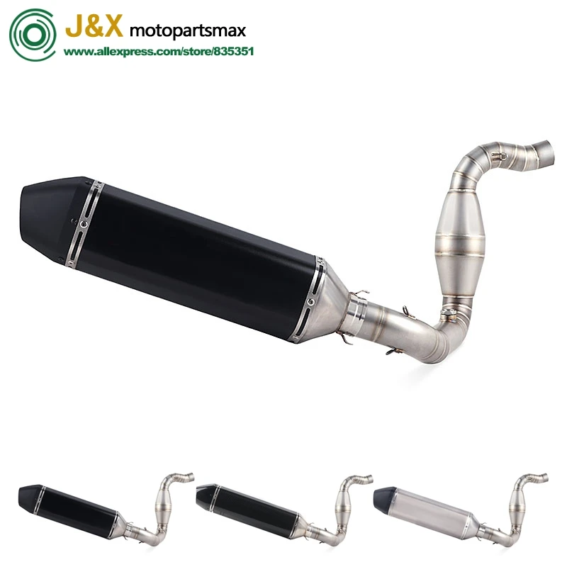 

Motorcycle Full System Exhaust Muffler Escape Slip On for bmw G310R G310GS G 310R G 310GS Middle Contact Pipe With DB-KILLER