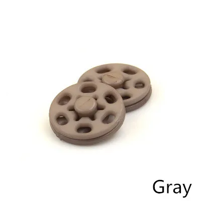 Gray Meetee 60 набор 7/10/12/15/18/21 мм Пластик пластиковые кнопки невидимый пряжки DIY рубашка свитер пуговицы для пришивания для одежды BD485 - Цвет: Gray