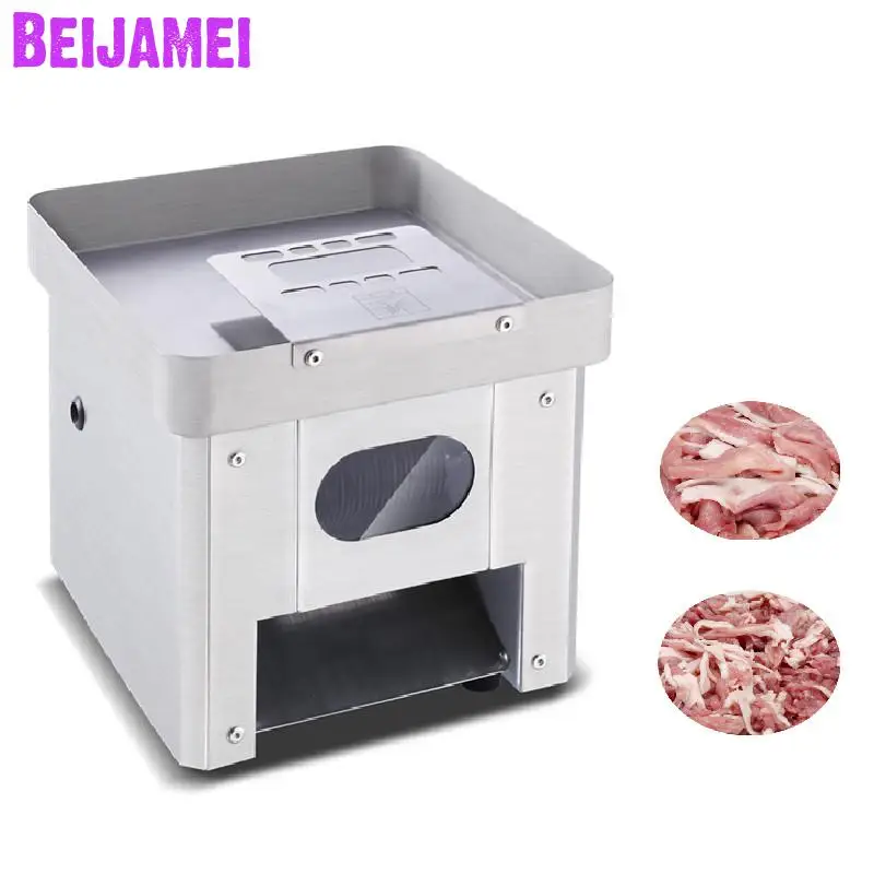 

BEIJAMEI Нержавеющая сталь Коммерческая электрическая машина для резки мяса измельчитель полностью автоматическая машина для резки мяса