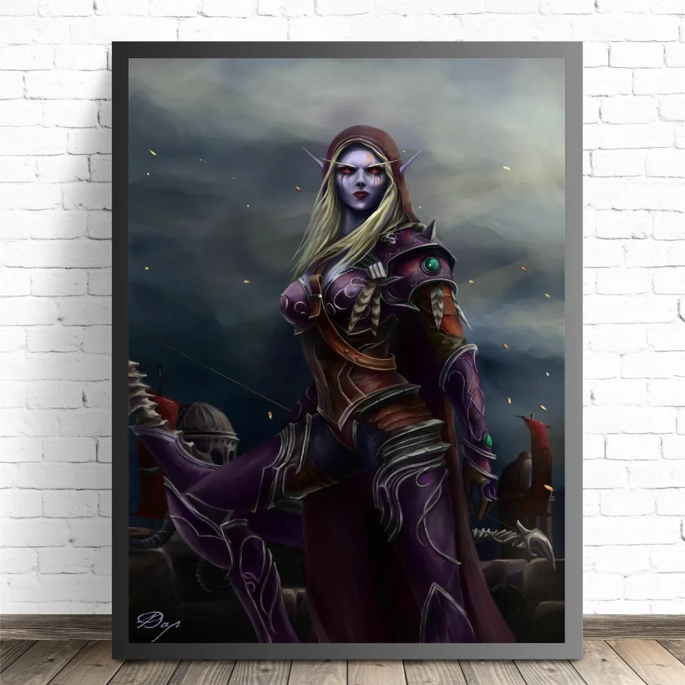 Sylvanas Windrunner WOW игры плакаты и принты настенные художественные декоративные картины холст живопись для гостиной домашний Декор без рамы