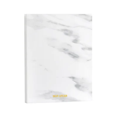 Marble 20 pages Muji стиль A4 простой файл мешок 100 страниц данных книга большой емкости папки файла канцелярские принадлежности - Цвет: Marble 20 pages
