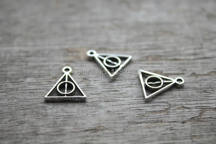 60 шт. искусственные серебряные подвески 13 х13 мм|charm pendant|triangle charm pendanttriangle |