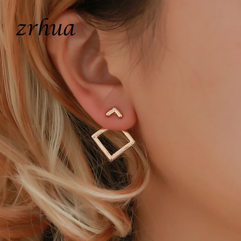 ZRHUA 2018 новые модные брендовые ювелирные изделия женские серьги-гвоздики для