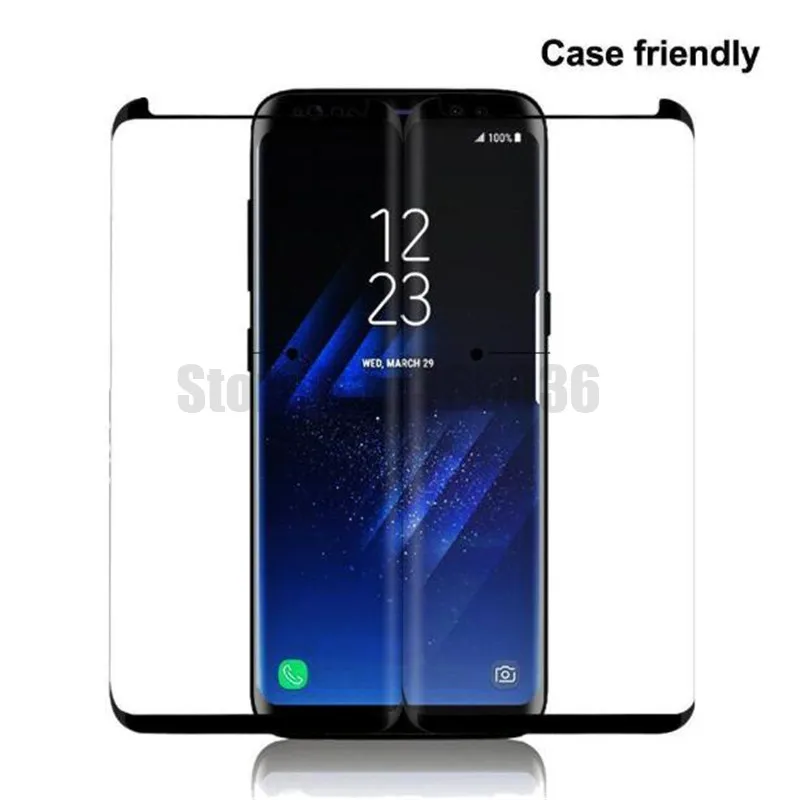 

300 шт. для Samsung Galaxy Note 9 S9 S8 3D изогнутое Закаленное стекло Защитная пленка для экрана чехол дружественный для Note 8 S7 Edge