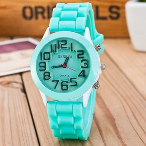 2019 Новинка Geneva Брендовые повседневные кварцевые часы с героями мультфильмов женские спортивные часы из силиконовой резины Relogio Feminino стерео номер Wtaches Горячая