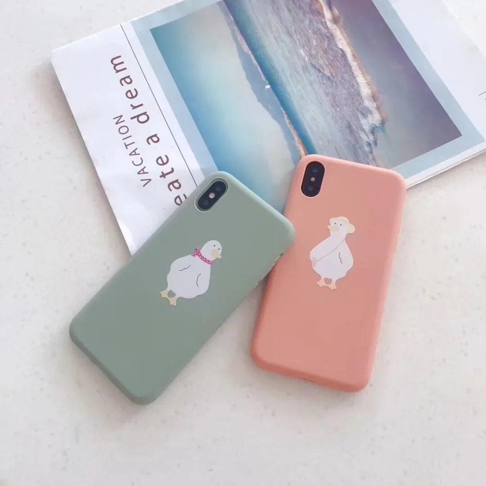 Ourpho толстый ТПУ чехол для телефона iphone 6 6s 7 8 plus летний основной Morandi или X XR XS
