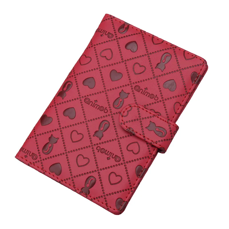 Solid Color Soft Dress Sweet Cat Buckles Passport holder PU Leather ID Card Travel Ticket Pouch Packages passport Cover | Багаж и сумки