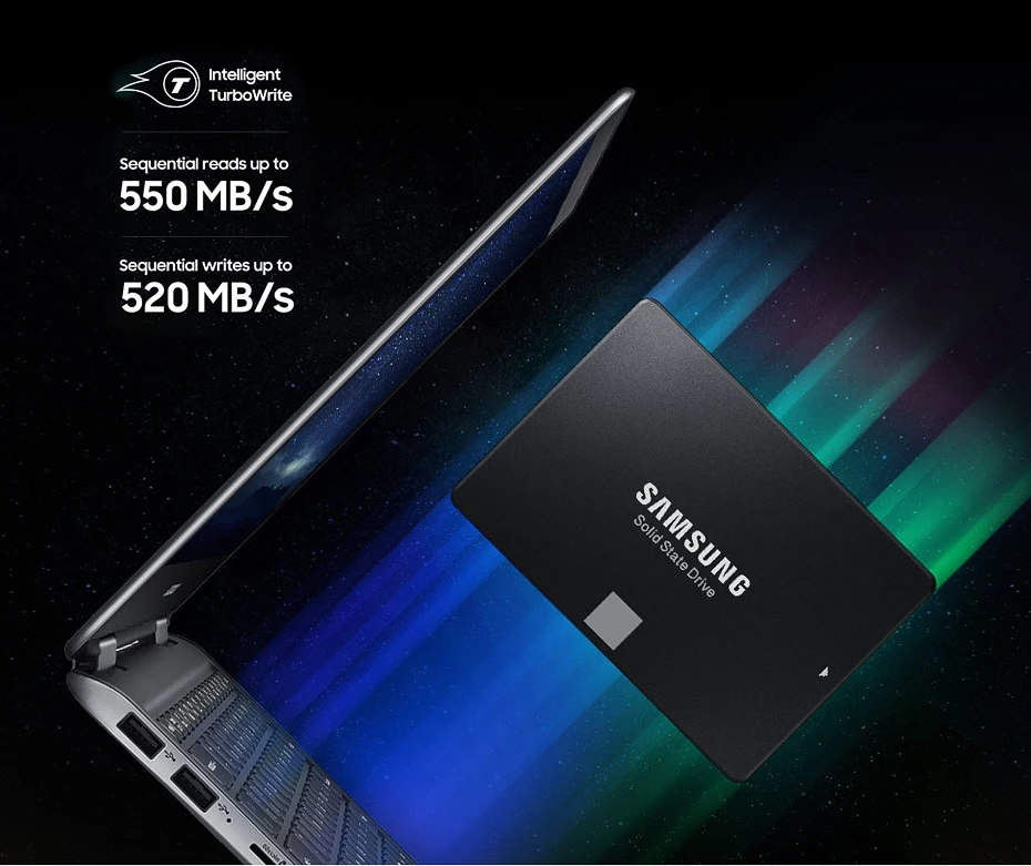 SAMSUNG 860 EVO SSD 250G Внутренний твердотельный диск 1T 2 ТБ высокоскоростной SATAIII SATA 3 быстрый для ноутбуков настольных ПК
