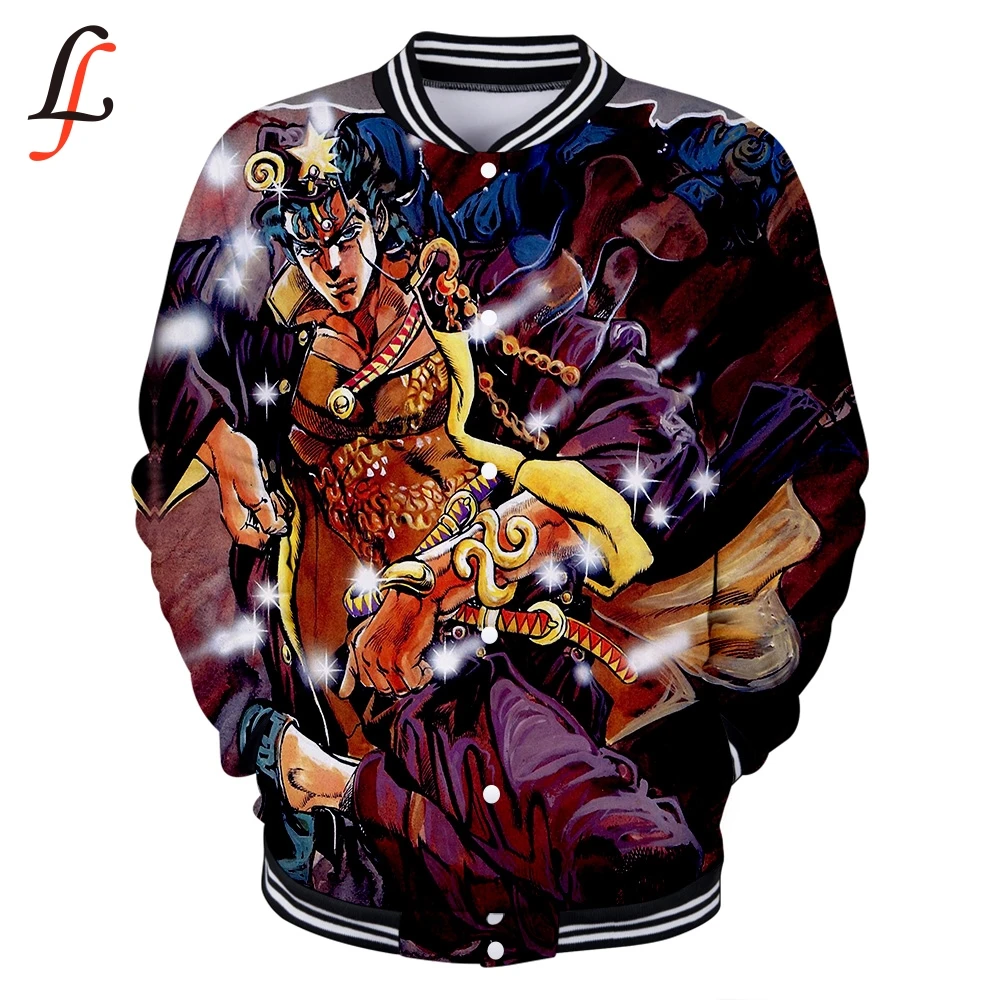 JOJO 3D толстовки женские/мужские зимние повседневные Harajuku бейсбольная куртка Modis