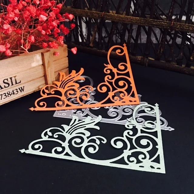 2019 цветок пламя угловой металлический трафареты для пресс-формы DIY Скрапбукинг