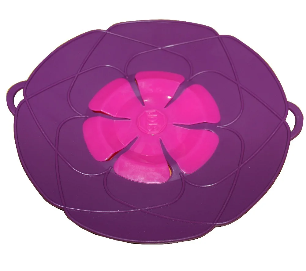 

Silicone lid cookware pan cook lids lid for the pan spill stopper Purple