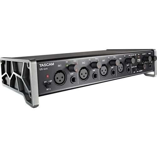 Tascam US-4x4 US4x4 4-in/4-out USB аудио/MIDI интерфейс Компьютер караоке звуковая карта студийная запись звуковая карта с микрофонными предусилителями