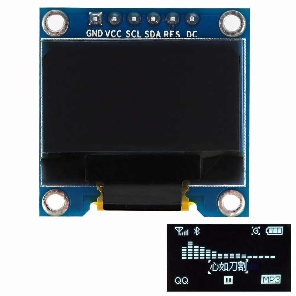 0 96 &quotI2C IIC Серийный 128X64 128*64 белый OLED LCD светодиодный дисплей модуль SSD1306 12864 3V ~ 5V DC