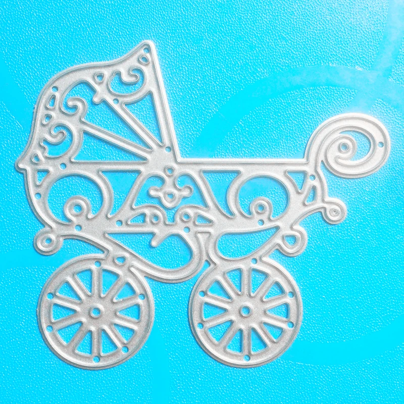 

YLCD1002 Baby Carriage Metal Cutting Dies For Scrapbooking Stencils DIY Album Cards Decoration Embossing Folder Die Cuts New
