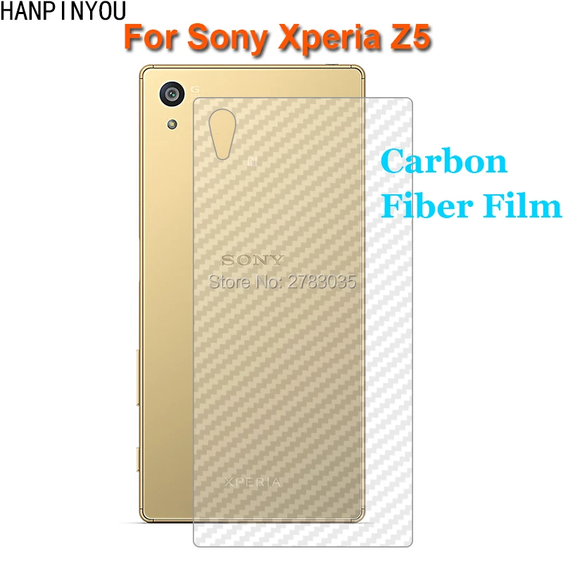 Для Sony Xperia Z5 / Dual 5 2 &quotпрочная 3D защитная задняя пленка из углеродного волокна с