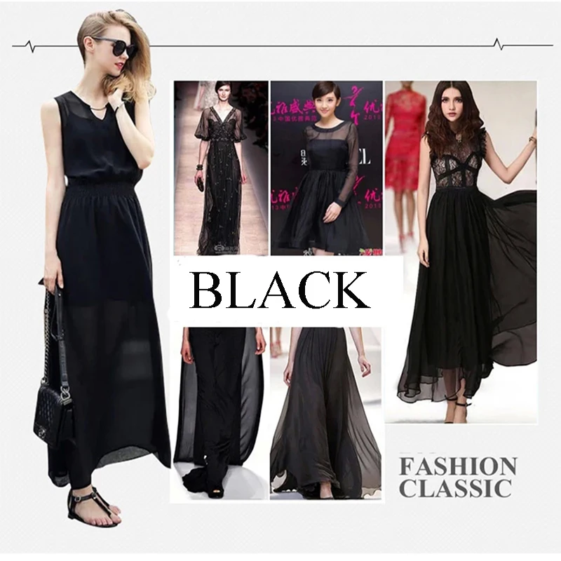 Лидер продаж 2020 Черное Шифоновое пляжное женское платье сексуальное Макси