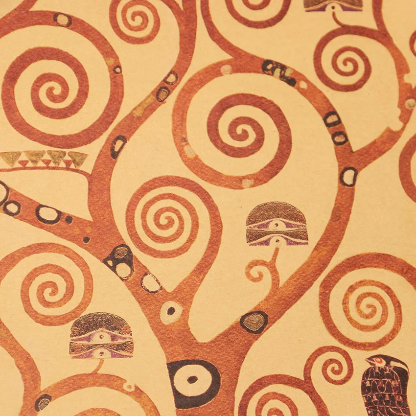 TIE LER The Tree of Life Classic крафт бумага Художественная печать картина плакат Настенная