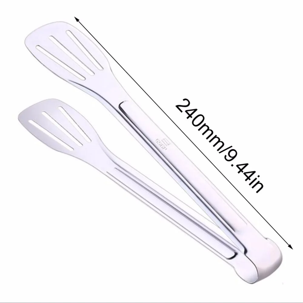 Anti-scalding Stainless Steel Food Clip Baking Steak Bread Pastry Clamp Multifunction Portable Kitchen Tongs BBQ Grilling | Дом и сад