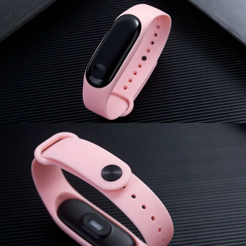 Ремешок для часов Xiaomi Mi Band 4 3 мягкий резиновый ремешок с пряжкой на кнопках horloges