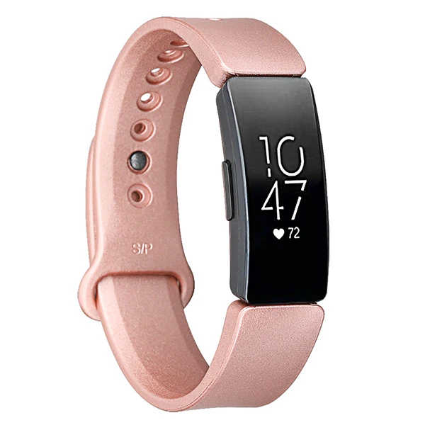 Розовое золото Baaletc ремешок для Fitbit Inspire HR розовое золото Мягкий ТПУ Смарт-часы Браслет для Fitbit Inspire/Inspire HR ремешок на запястье - Цвет: Розовое золото