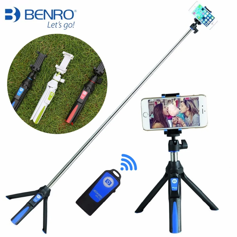 Ручной Штатив Benro MK10 селфи Палка с дистанционным управлением по Bluetooth и адаптером