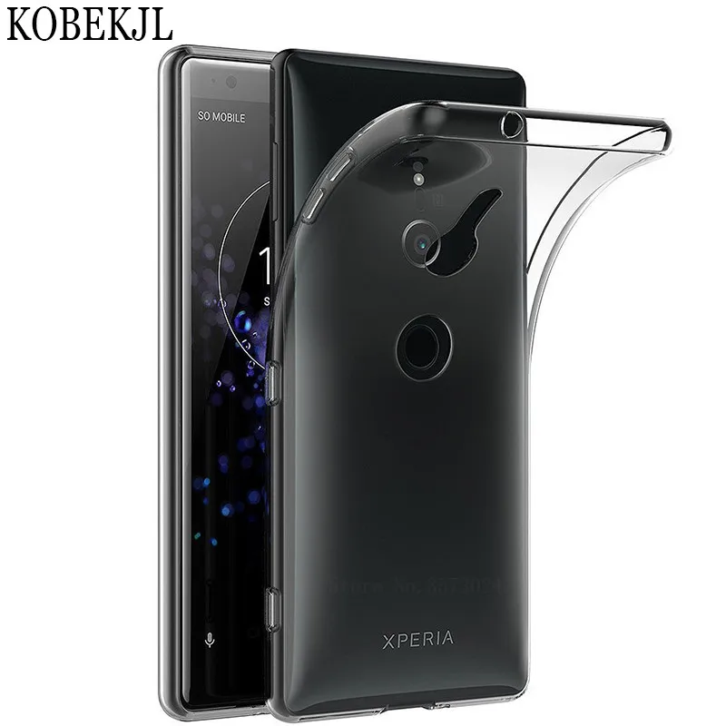 Для sony Xperia XZ2 чехол sony XZ2 XZ 2 Чехол 5,7 Мягкая силиконовая задняя крышка чехол для телефона для sony Xperia XZ2 H8216 H8266 H8296 чехол - Цвет: Transparent