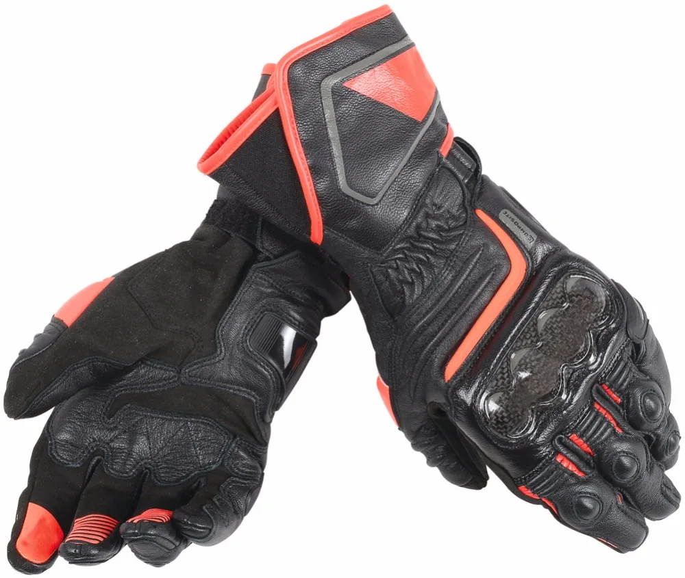 

New 5 Colors 100% Genuine Leather Dain Druid D1 Long Motocycle Gloves Racing Driving GP Motorbike Original Cowhide Gloves