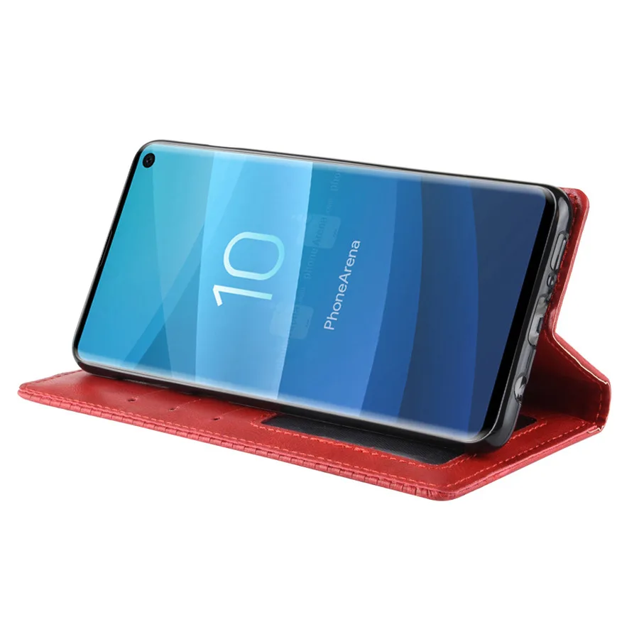 Роскошный кожаный флип чехол для samsung S10 S9 S8 плюс S10 5G S10e E обратите внимание; размеры 9 и 10 a50 a30 держатель для карт чехол-портмоне в виде книжки с 360 крышка