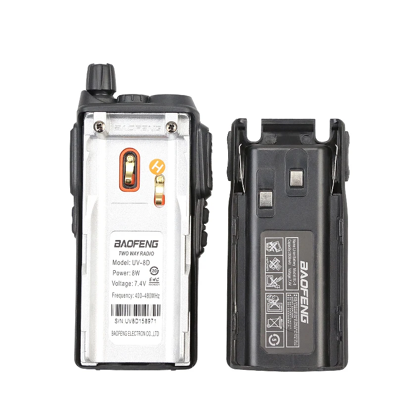 100% оригинальная портативная рация Baofeng для режима свободные руки 8 Вт KM UHF 400 480 МГц