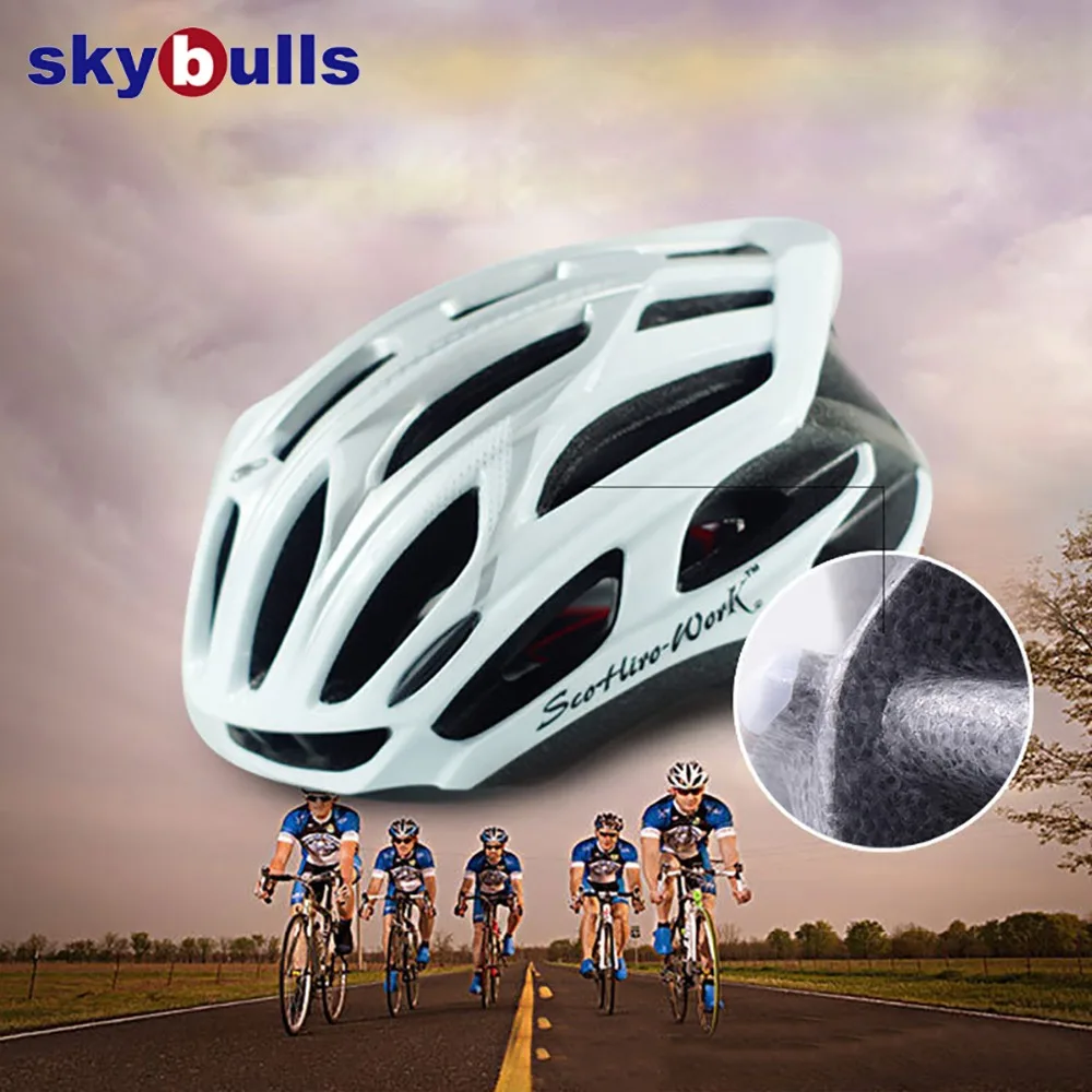 Skybulls новинка 2019 интегрированные дорожные велосипедные шлемы MTB спортивные