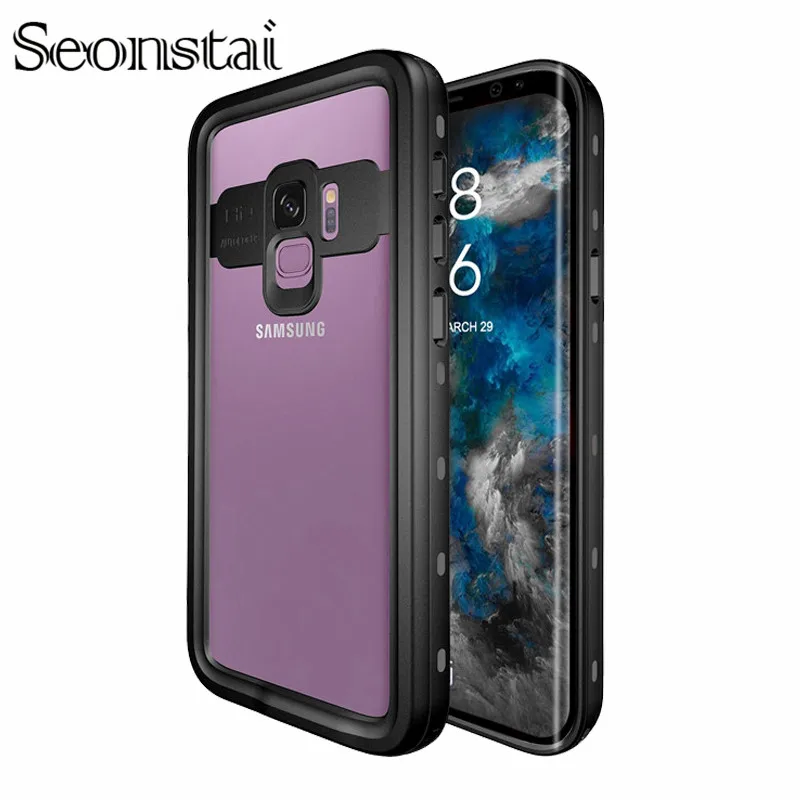 Водонепроницаемый чехол Seonstai для Samsung Galaxy S9 Plus открытый ударопрочный
