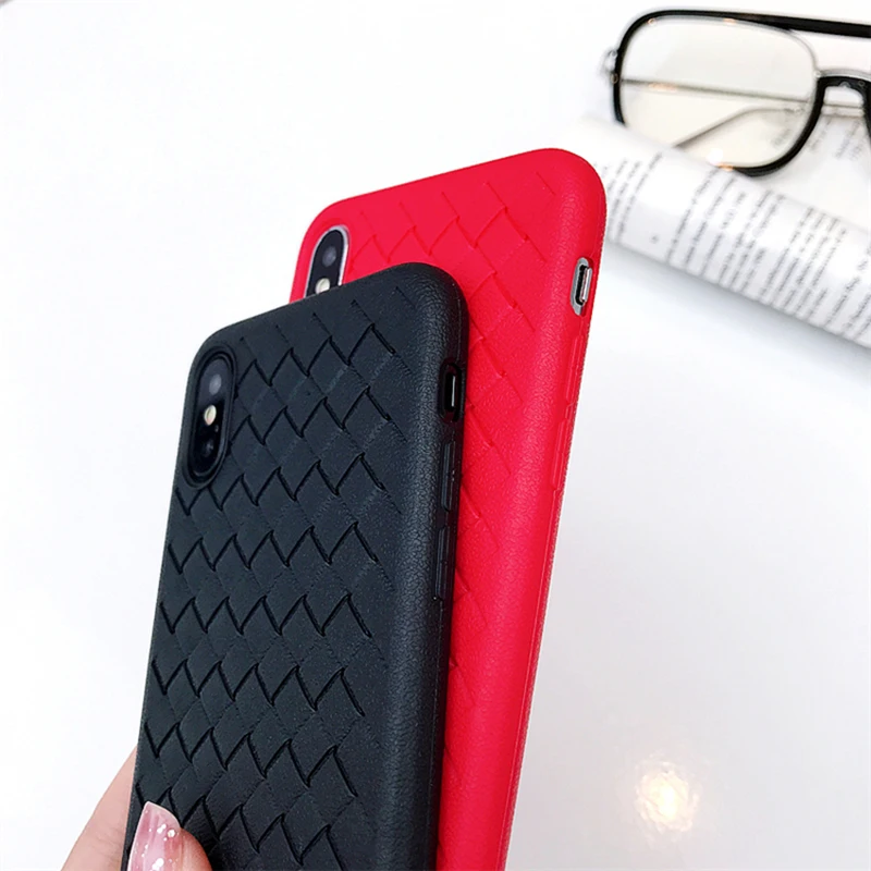 Luxury Grid Case For iPhone 6 6S 7 8 Plus Ultra Thin Silicon Capinhas X XsMAX XR 6s Phone Cases Accessories |
