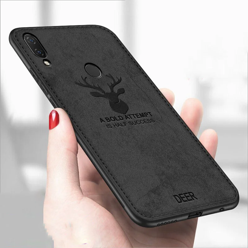 Тканевый чехол с защитой от пальцев для телефона Xiaomi Redmi Note 7 чехлы дизайном оленя