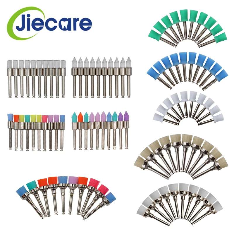 

100pcs/Box Colorful Dental Prophy Polishing Brush Cup Latch Nylon Bristles Mix Style Dentist Lab Tool Kit Free Shipping