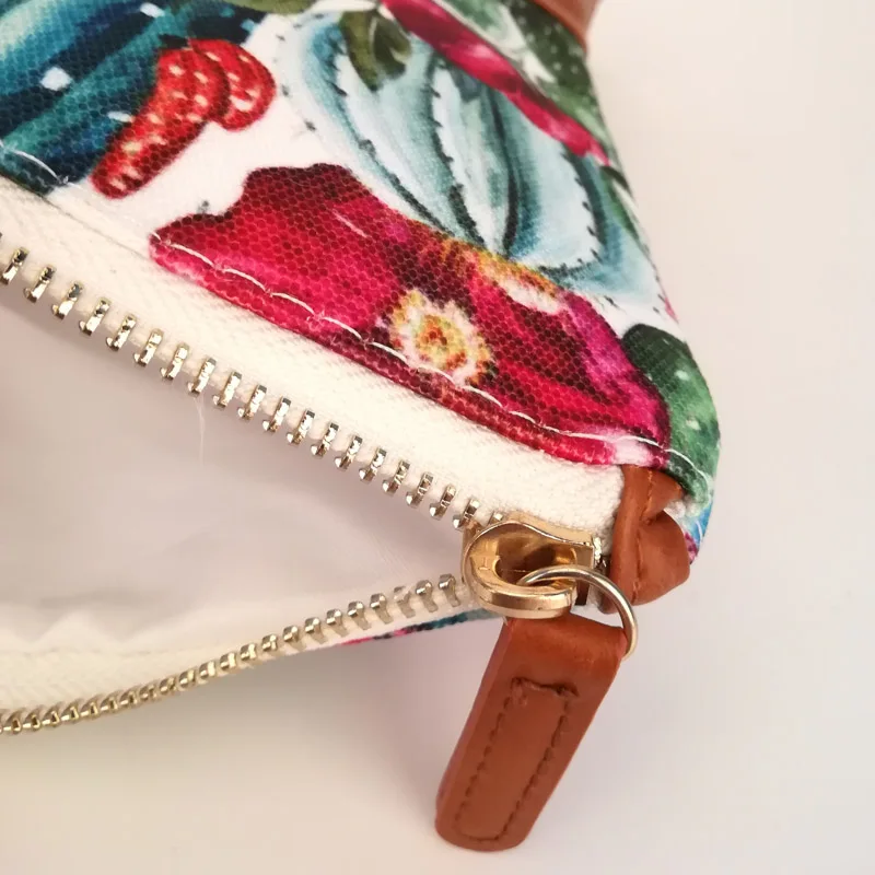 

Flower Cactus Clutch Wholesale Blanks Cactus Canvas Wristlet Handbag Bridesmaid Gift Evening Bag DOM1061045
