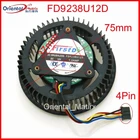Бесплатная доставка FD9238U12D 12В 1.2A 75 мм 37*37*37 мм VGA вентилятор для ASUS GTX960 TURBO GTX970 OC охлаждающий вентилятор для видеокарты