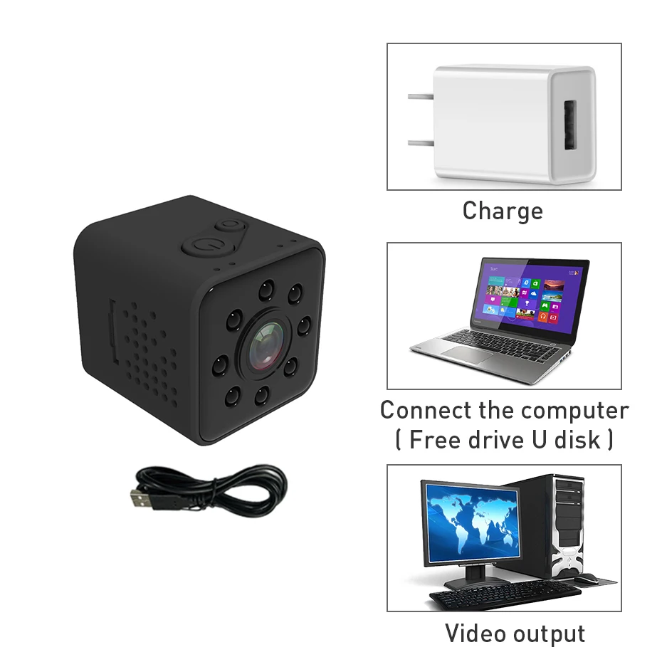 SQ23 Hd Wifi маленькая мини камера Водонепроницаемая ночного видения DV магнитные