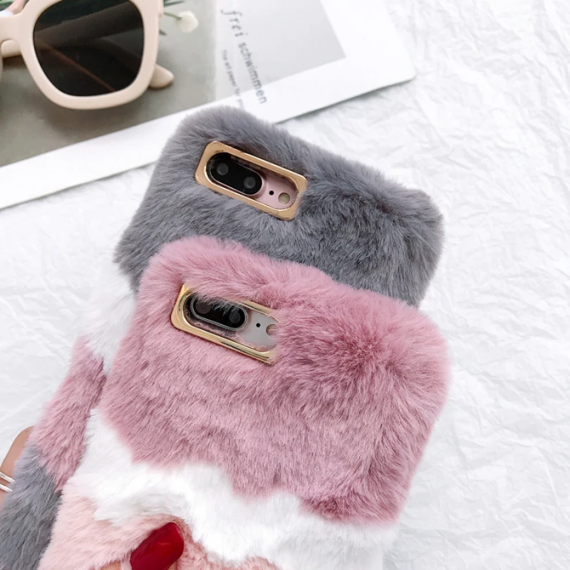 Чехол для iPhone 6 7 8 plus чехол X XS MAX XR 10 5S SE 5 6S мягкий милый плюшевый красочный теплый