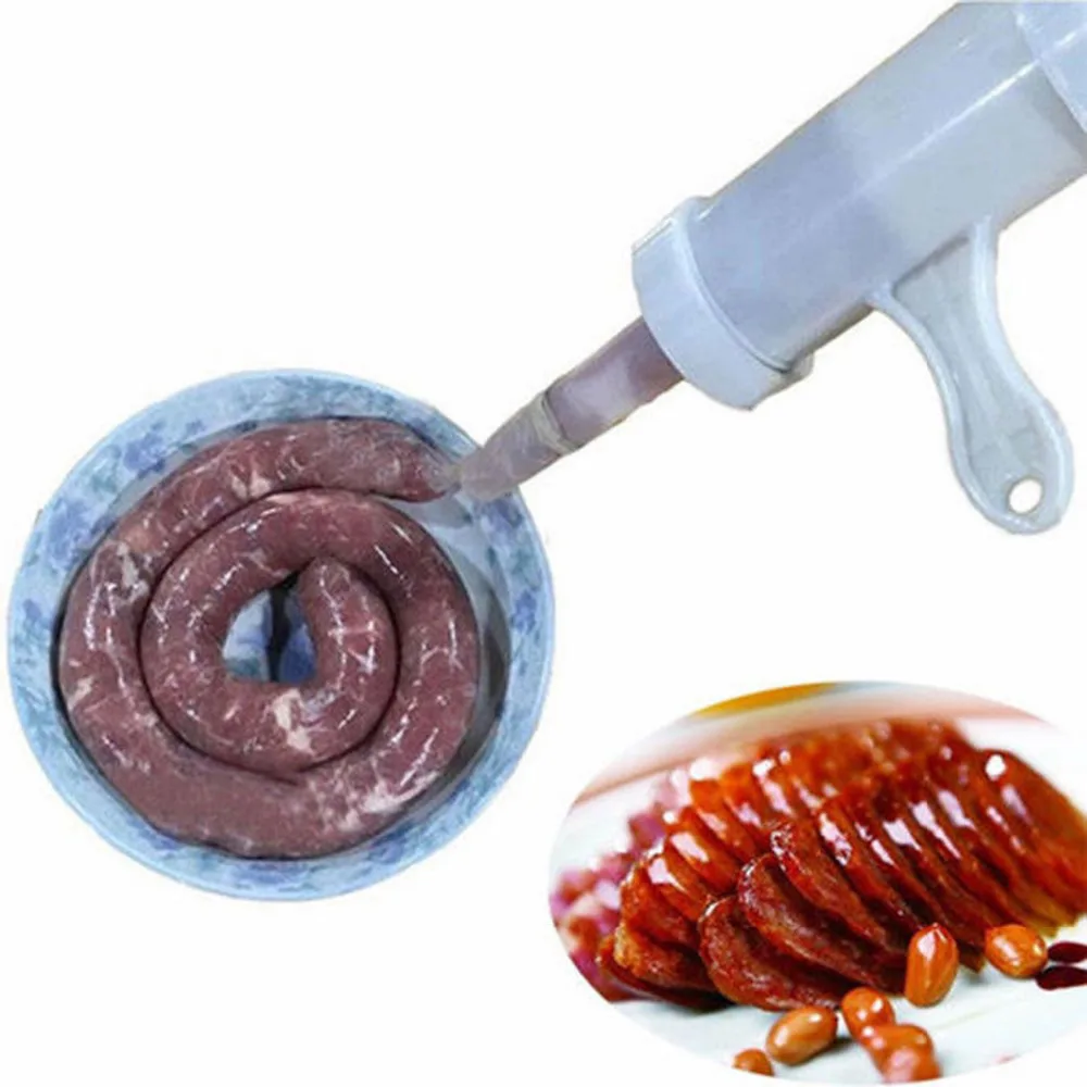 Качество пищевых продуктов ручная машина для сосисок наполнитель мяса работа