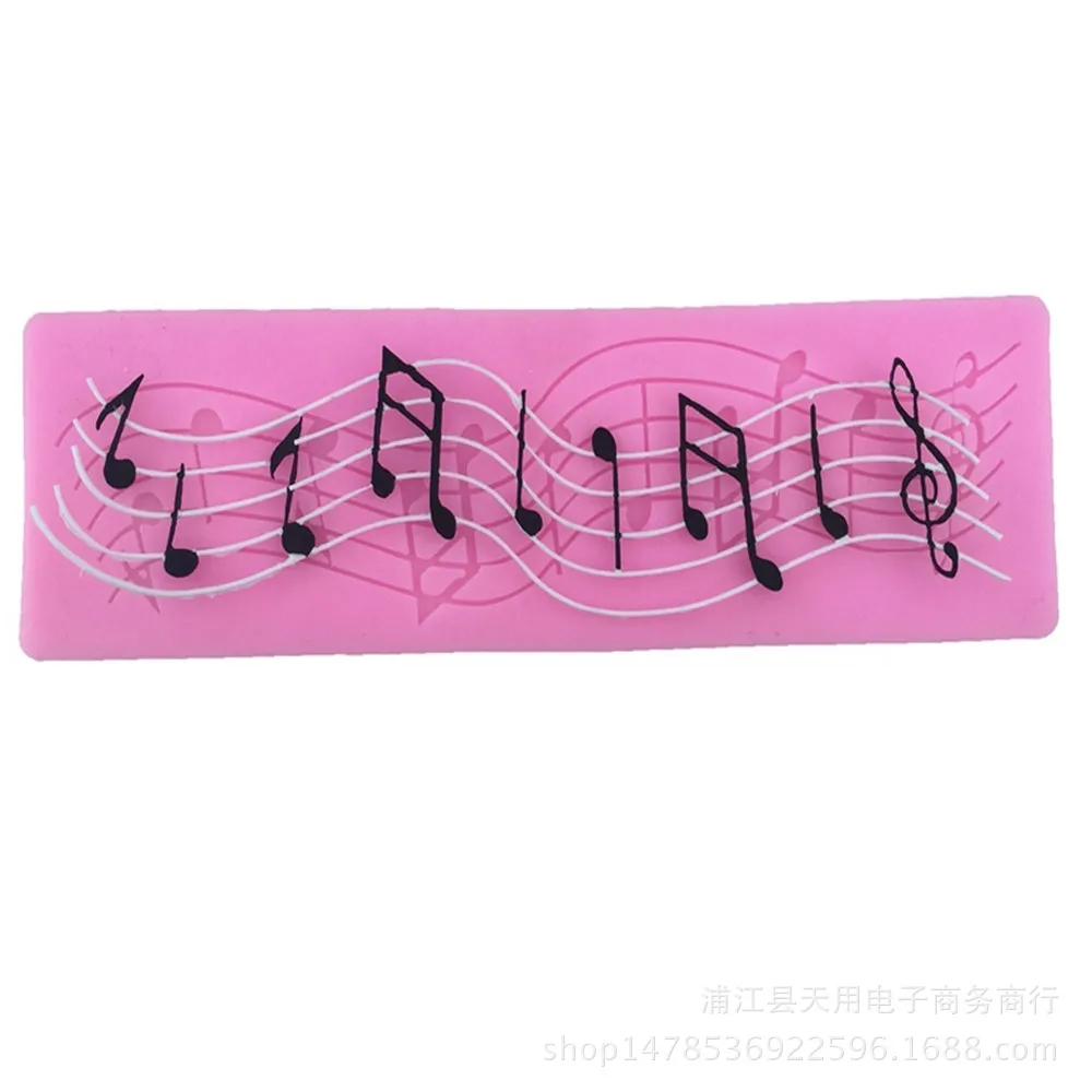 Кружевной силиконовый коврик с музыкальным символом печатный узор конфетный