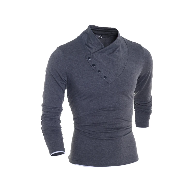 Футболка мужская эластичная с длинным рукавом осень 2020|mens long sleeve t-shirt|brand t shirt ment men