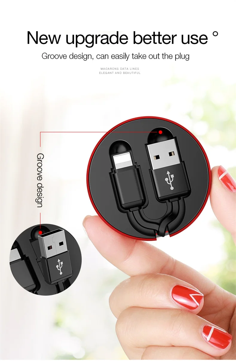 Cafele USB кабель для iPhone X Xs Max Xr 8 7 6 6s Plus выдвижной 8 Pin usb кабель для зарядки провод Дата кабель синхронизации 90 см портативный