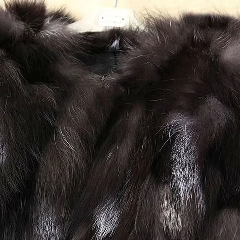 Зима горячая распродажа меховая куртка из натурального меха лисы полушубок