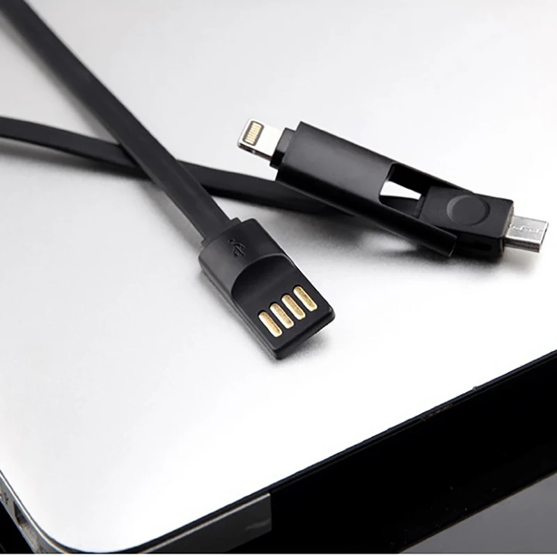 Universal Micro USB для освещения 2 в 1 зарядный кабель для iPhone X XS Max XR 7 8 Plus для iPad мини быстрое зарядное устройство кабели для Samsung Xiaomi - Тип штекера: Universal