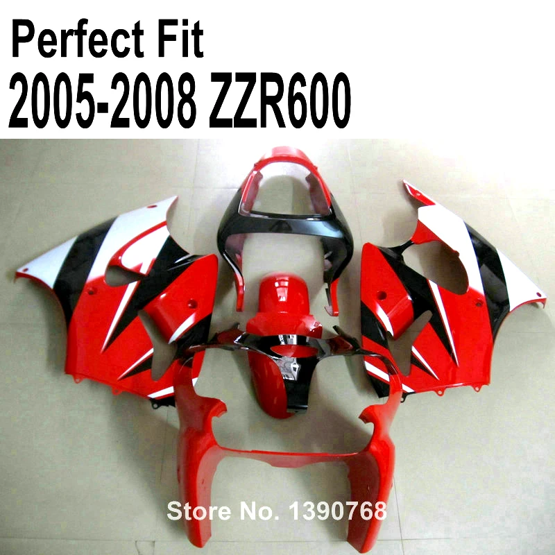 

Красный литье под давлением обтекатель комплект для Kawasaki ZZR2005 2006 2008 05 07 08 Обтекатели SZ24
