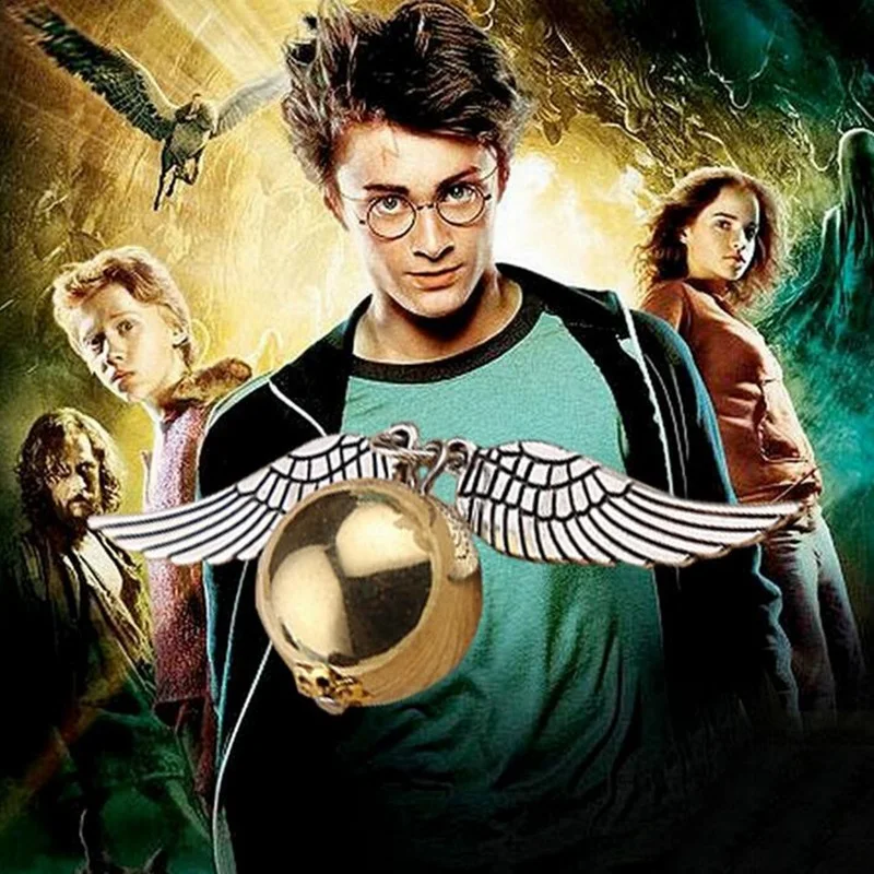 Ожерелье с подвеской в виде крыльев Snitch ожерелье для женщин и мужчин медное