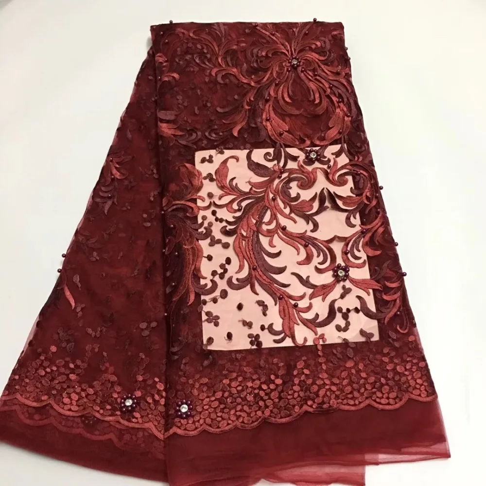 Free shipping 5 yards/lot High quality French mesh lace with stones in purple color for making evening dress! TW072 | Дом и сад