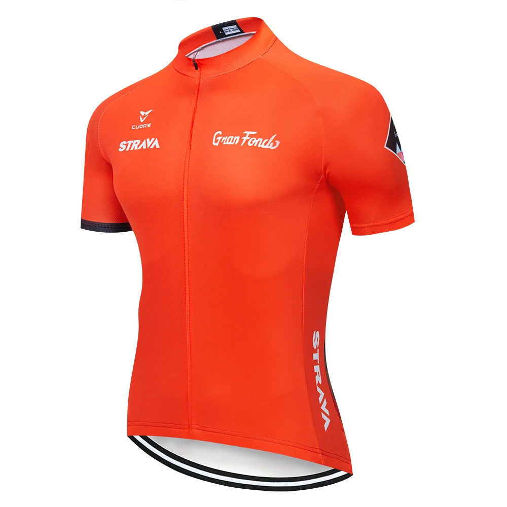 STRAVA 2019 Новые майки для велоспорта мужские с короткими рукавами одежда комплект