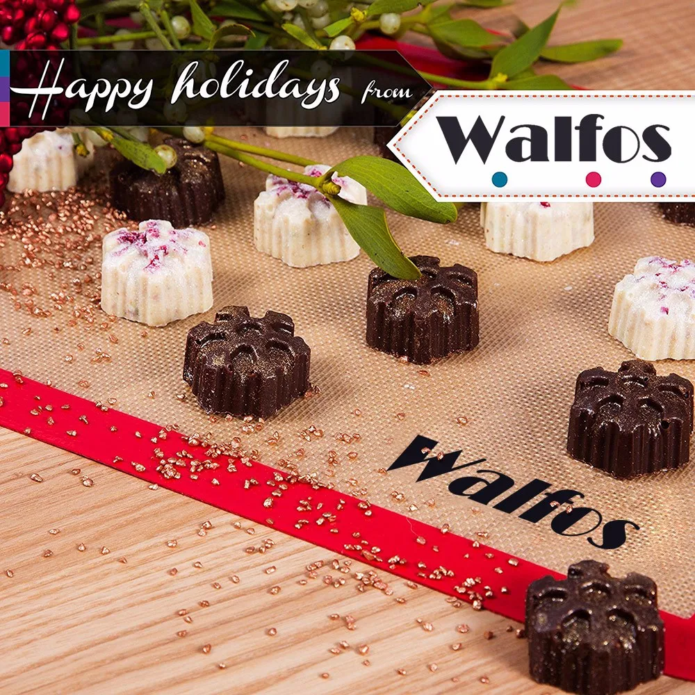 WALFOS 1 шт. Инструменты для выпечки антипригарный силиконовый коврик для выпечки торта печенья антипригарный вкладыш для выпечки