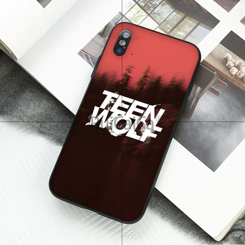 Ruicaica волчонок черный мягкий чехол телефона для iPhone 5 5Sx 6 7 plus 8 X XS MAX XR
